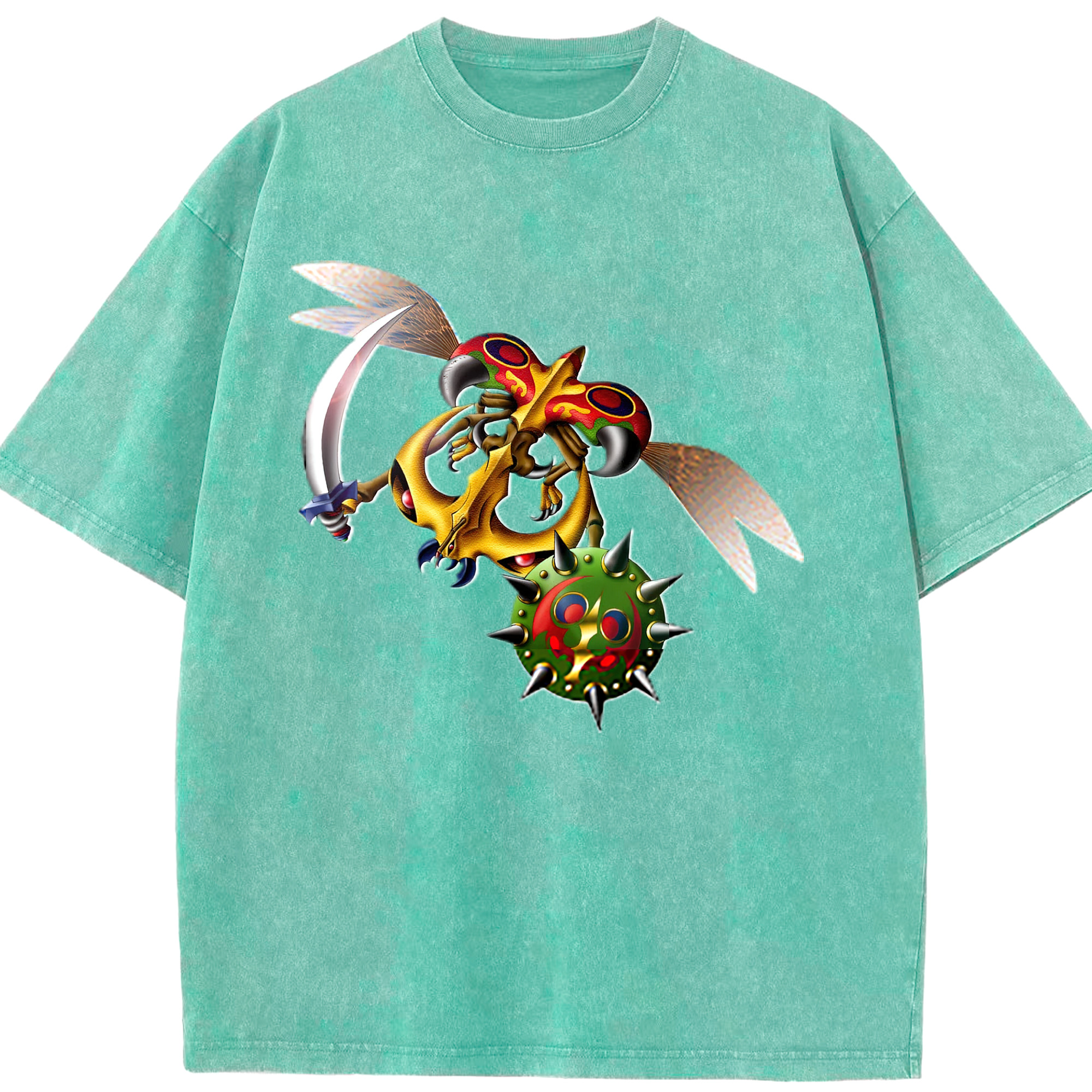 （画像用） 遊☆戯☆王 Yu-Gi-Oh! 綿100% ヴィンテージ風 半袖Tシャツ（フロントプリント）